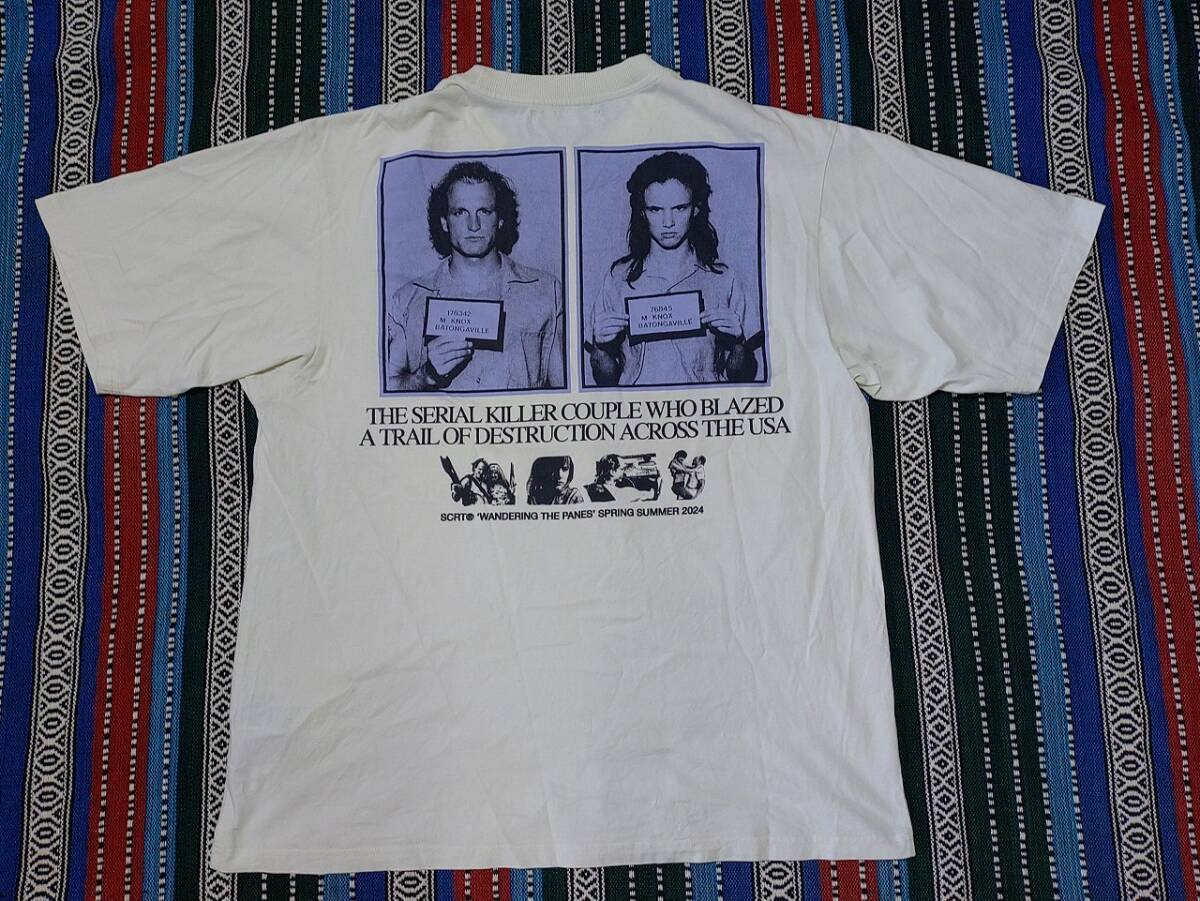 USED SCRT@ ナチュラルボーンキラーズ ミッキー&マロリー 半袖Tシャツ サイズL 映画Tシャツ タランティーノ拍卖
