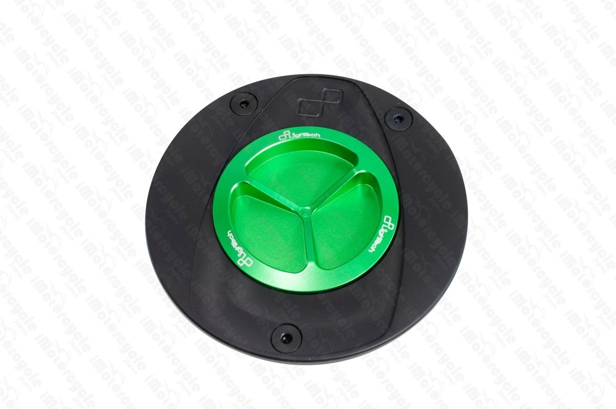 【国内在庫】LighTech ライテック フューエルタンクキャップ 緑 グリーン 燃料キャップ KAWASAKI Z800 '13-16 Z1000 / Z1000 SX '10-16 ★拍卖