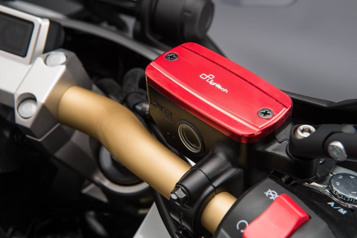 【国内在庫】LighTech ライテック フロントブレーキ用 フルードタンクキャップ 赤 レッド HONDA CB650R CBR650R HORNET X-ADV AFRICA TWIN拍卖