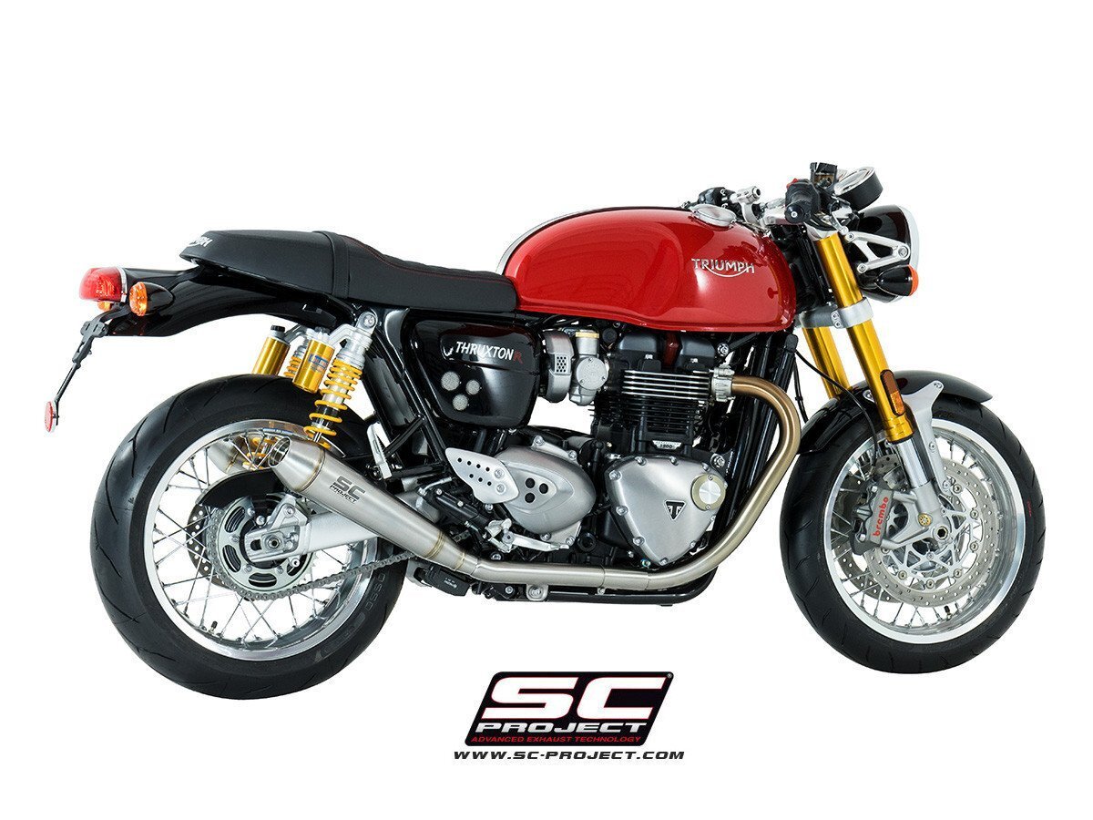 【国内在庫】SC-PROJECT SCプロジェクト コニックサイレンサー 消音バッフル TRIUMPH THRUXTON 1200 / R '16 トライアンフ スラクストン ★拍卖