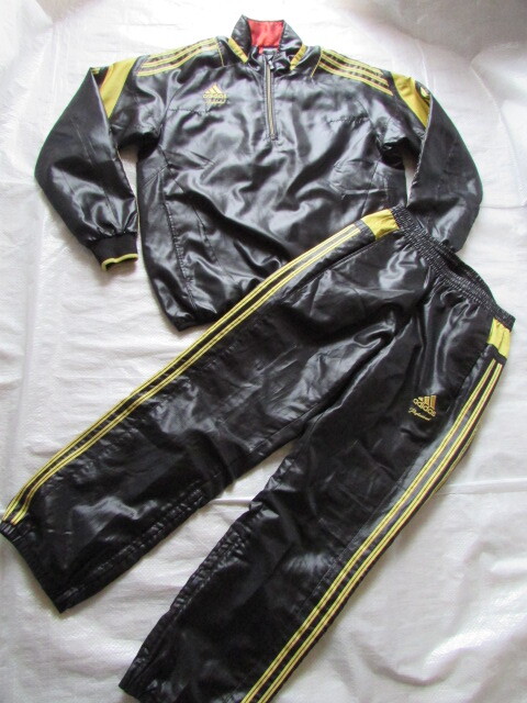 Lサイズ USED品 上はきれい 下ホツレ アディダス プロフェッショナル 上下 セットアップ adidas professional ウインド ジャケット パンツ拍卖