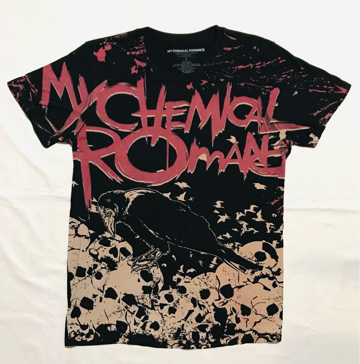 ROCK Tee【MY CHEMICAL ROMANCE】サイズM/総柄/マイケミカルロマンス/MCR拍卖