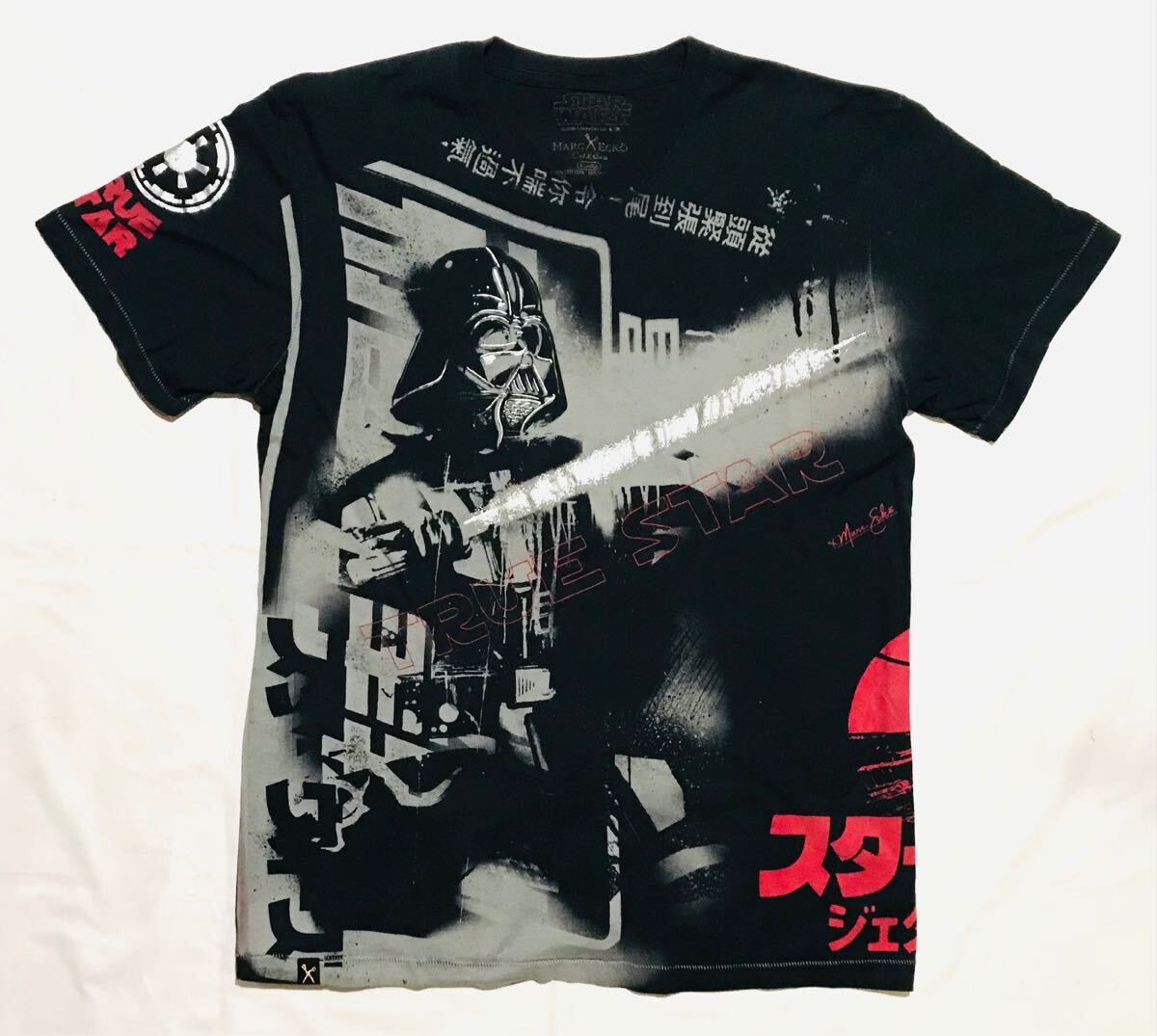 Movie Tee【STAR WARS x MARC ECKO】サイズXL/スターウォーズ×マークエコー/コラボT/ビッグプリント/映画Tee拍卖