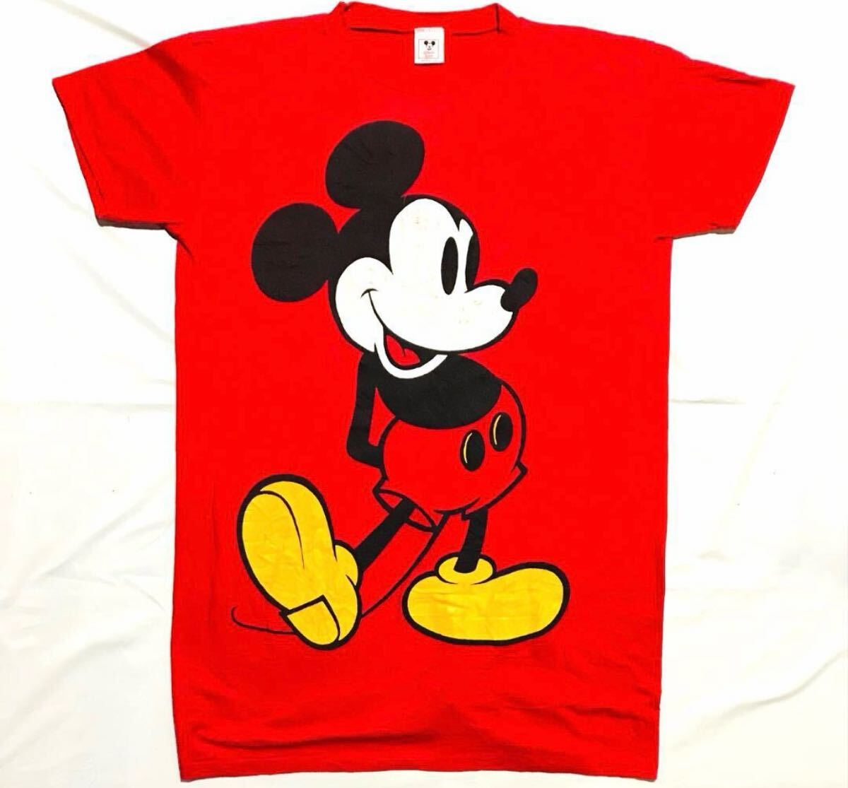Tシャツ【DISNEY/MICKY MOUSE】サイズXL/Disney Wearタグ/ディズニー/ミッキーマウス/ビッグプリント/シングルステッチ/当時物ヴィンテージ拍卖