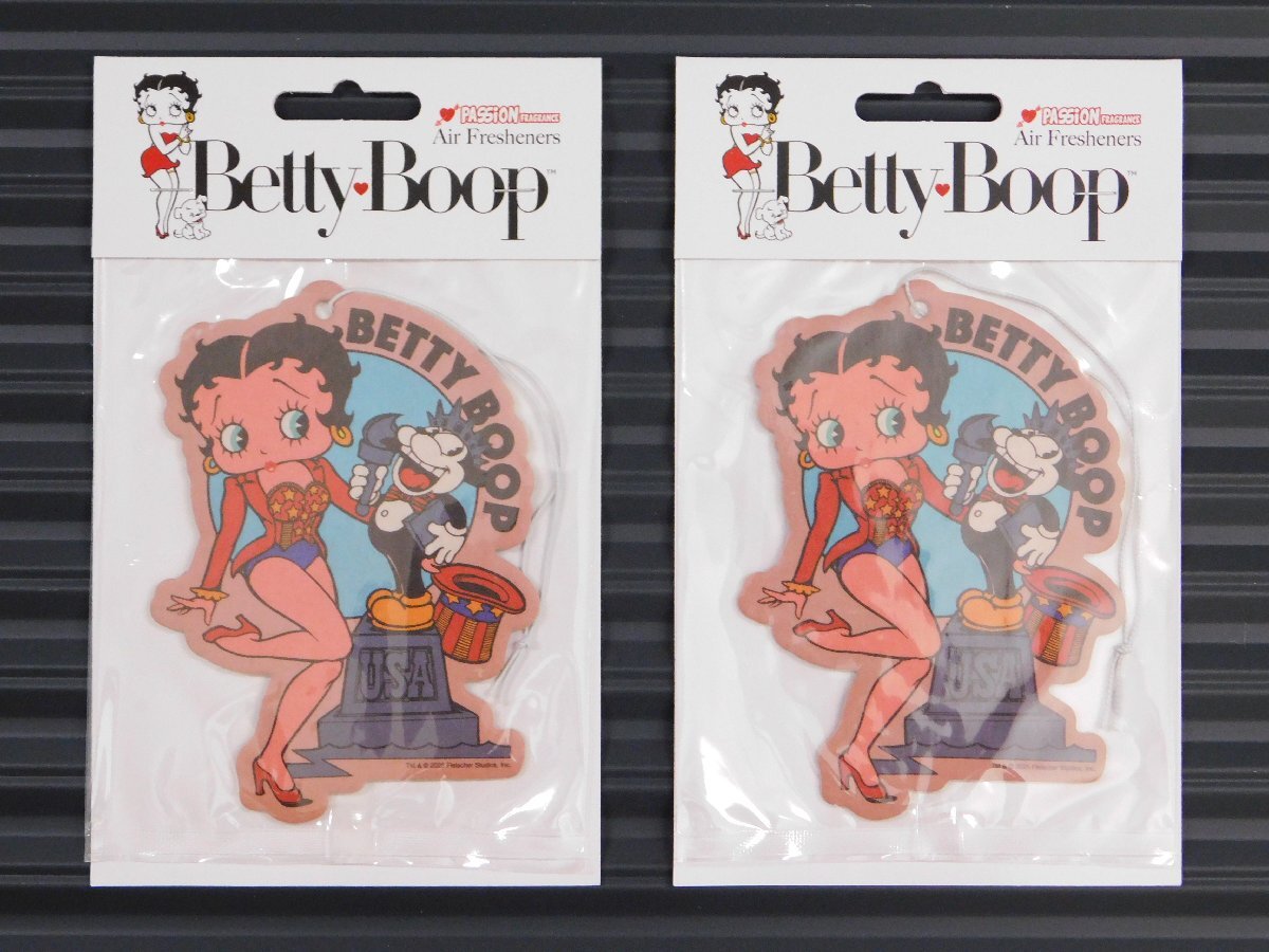 ◆送料\185◆【Betty Boop・ベティちゃん】※《エアーフレッシュナー2枚 / パッション》 品番BT-USA AIR FRESHENER アメリカン雑貨拍卖