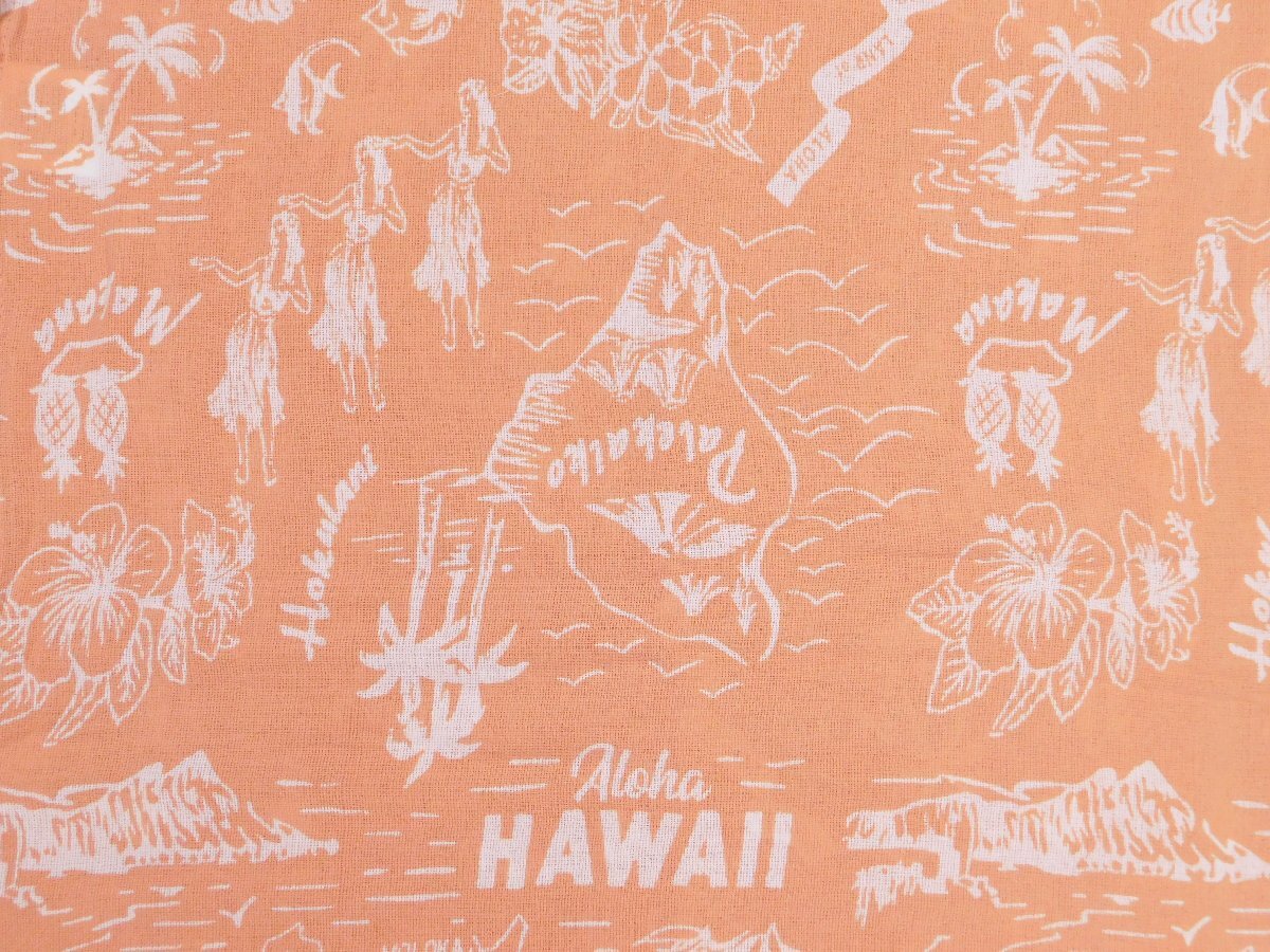 【ヴィンテージアロハ マルチカバー / サーモンピンク】※《KEY STONE・キーストーン》 1500×2250mm マルチクロス ハワイ拍卖