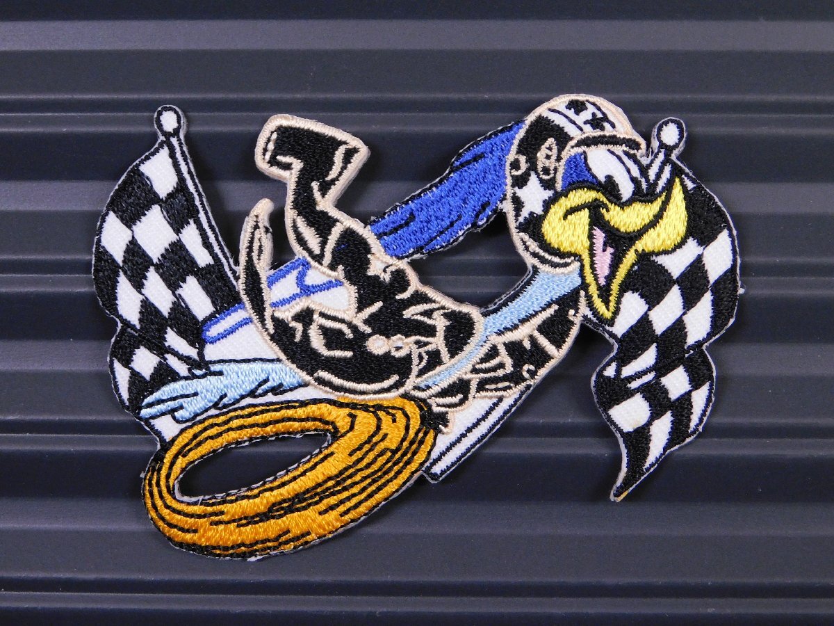 ◆送料\110◆【ROAD RUNNER・ロードランナー25】※《アイロン刺繍ワッペン》 アメリカン雑貨 刺繍ワッペン アイロンワッペン拍卖