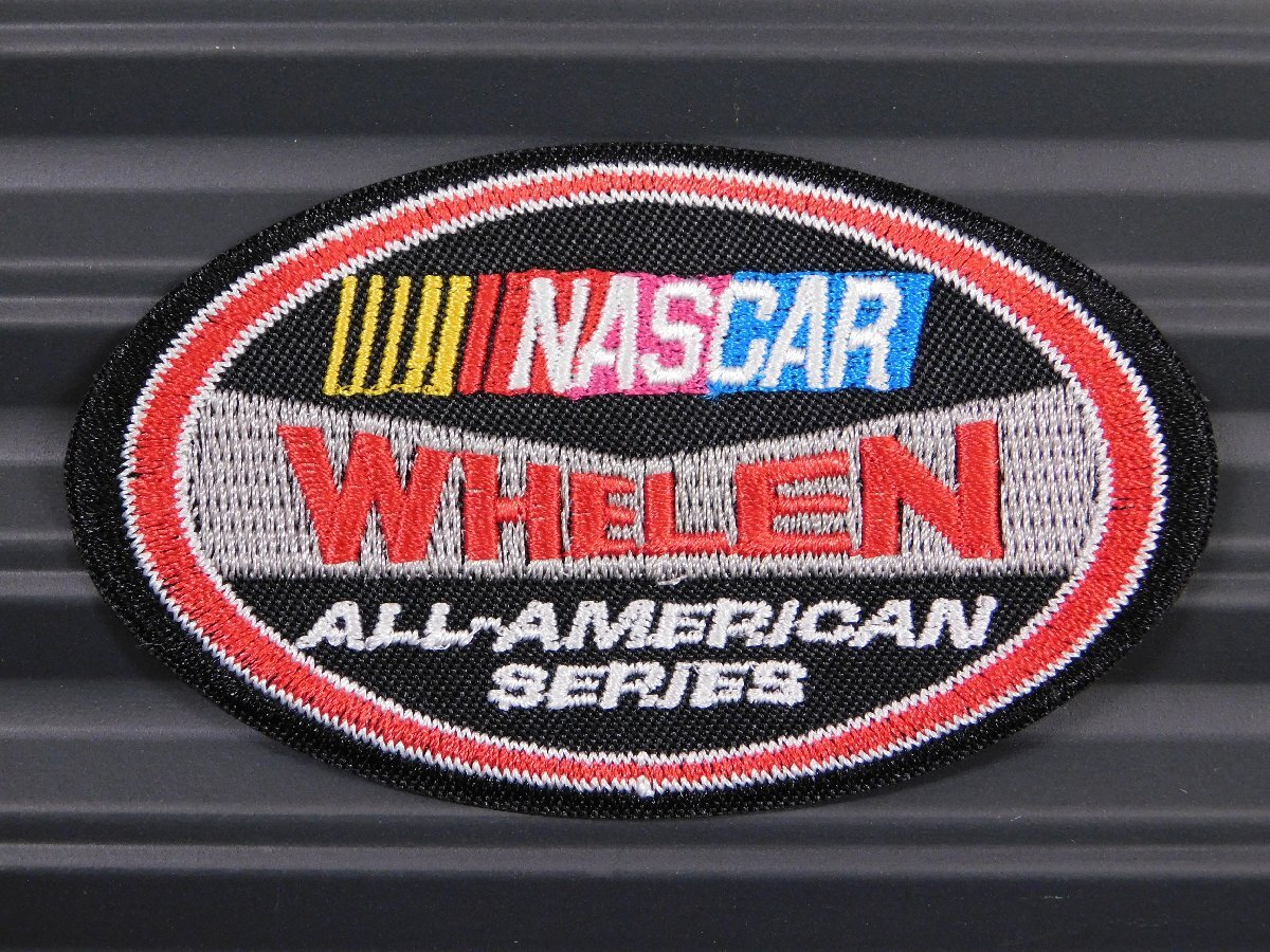 ◆送料\110◆【NASCAR WHELEN・ナスカー】※《アイロン刺繍ワッペン/オーバル型》 アメリカン雑貨 刺繍ワッペン アイロンワッペン拍卖