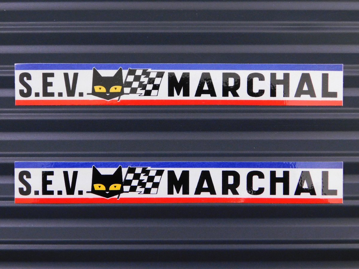 ◆送料\110◆【S.E.V MARCHAL・マーシャル】※《レーシングステッカー/2枚セット》 (品番ms121) アメリカン雑貨 ガレージ拍卖