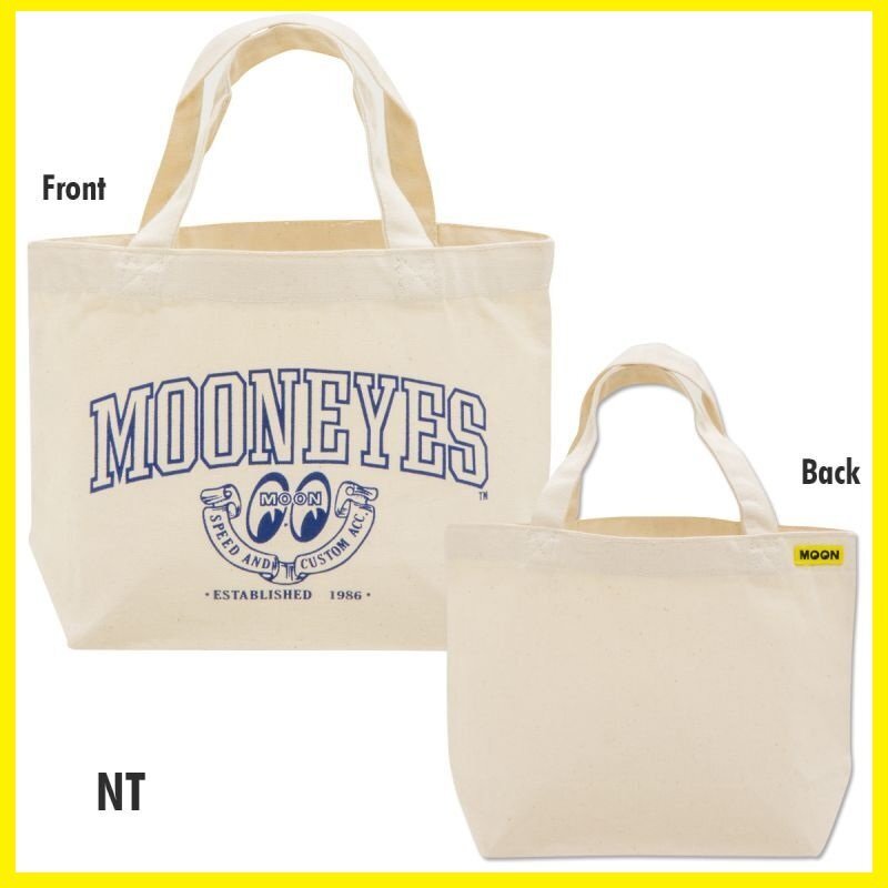 ◆送料\185◆【MOONEYES・ムーンアイズ】※《MOON Speed and Custom Acc. ミニトートバッグ / ナチュラル》 FM222 生成り拍卖