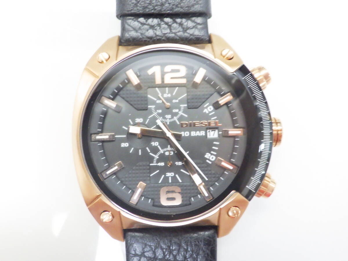 DIESEL ディーゼル クロノグラフ クオーツ腕時計 DZ4297 №1750拍卖