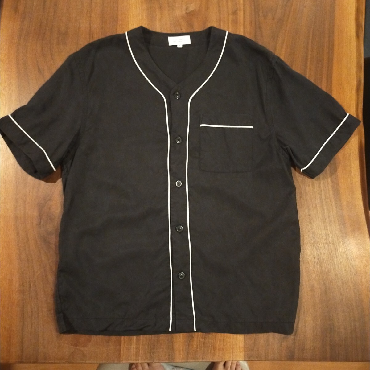 SATURDAYS NEWYORK CITY サタデーズニューヨークシティ サタデーズサーフ ベースボールシャツ M ブラック拍卖