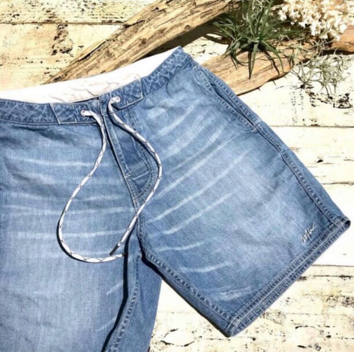 ★極美品★wtw★ダブルティー★ショートパンツ★パンツ★インディゴ★デニム★M★カリフォルニア拍卖