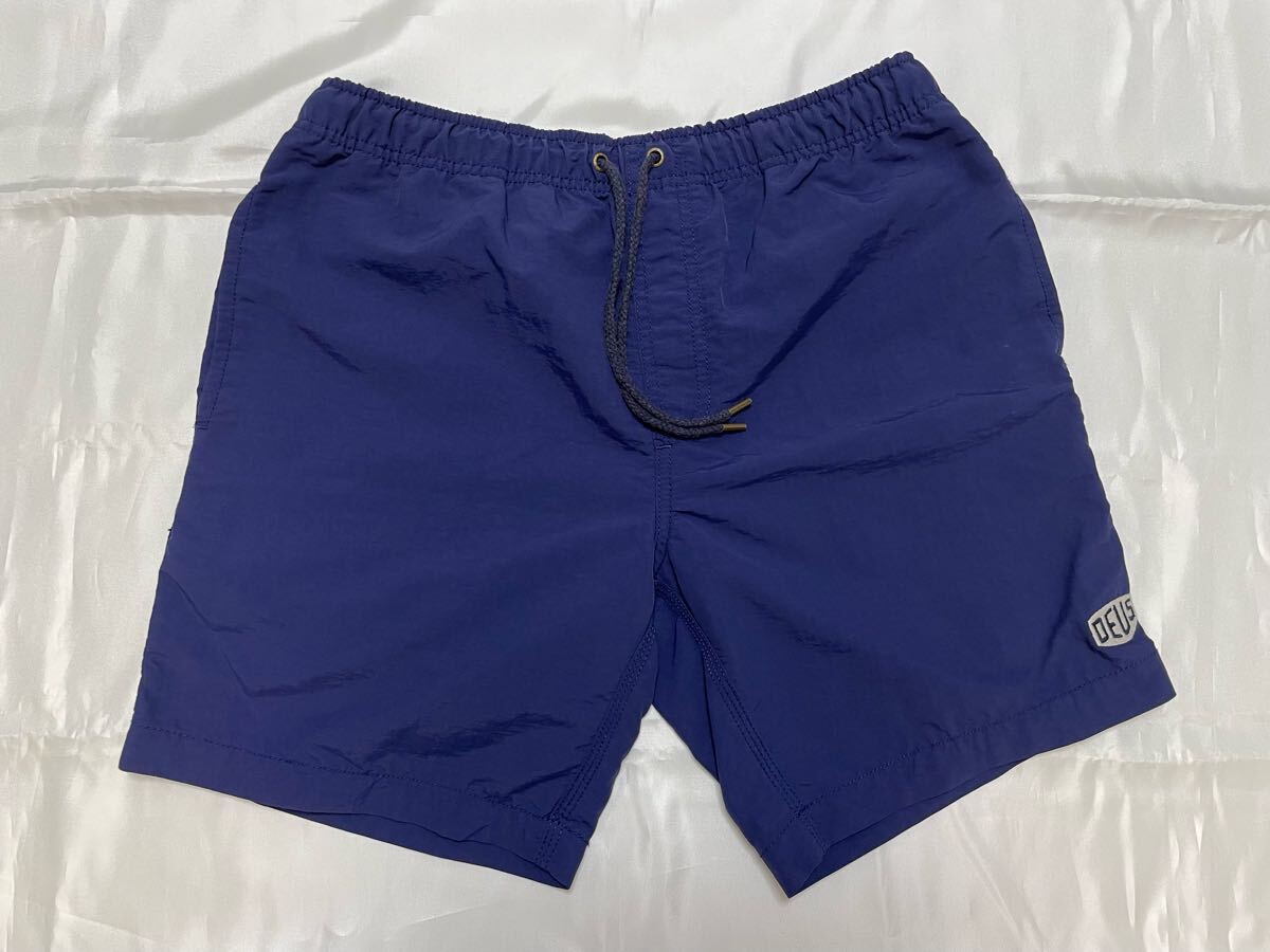 ★美品★DEUS★デウス★ショートパンツ★サーフパンツ★ボードショーツ★ネイビー★カリフォルニア拍卖