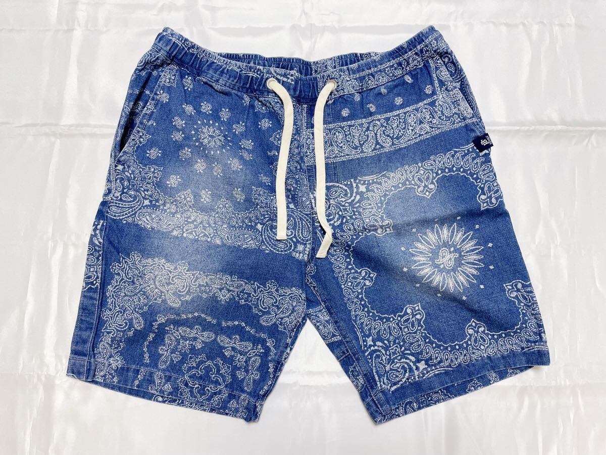 ★新品未使用★BAYFROW★ベイフロー★ショートパンツ★パンツ★S★インディゴ★ペイズリー拍卖