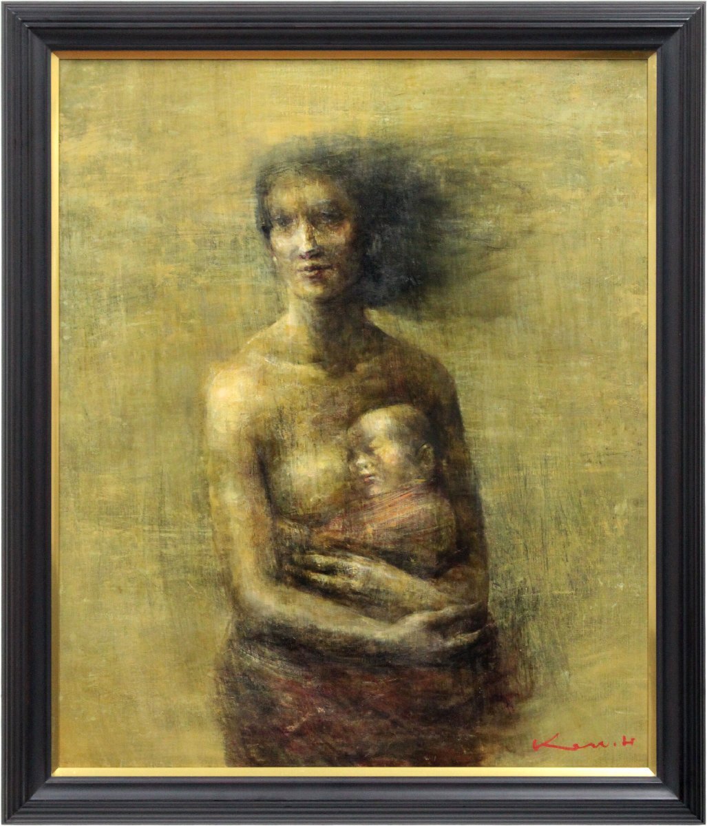 堀研 「風」 油絵・油彩画 絵画 - 北海道画廊拍卖