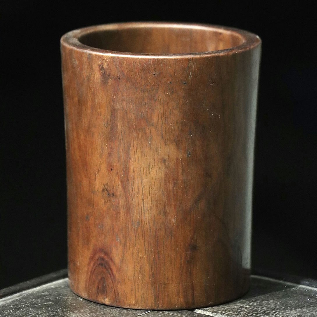 ■観心・時代旧蔵■C3957清時代 黄花梨筆立 黄花梨木細密細工★古置物★古賞物★古擺件★蒐集家放出★唐物拍卖