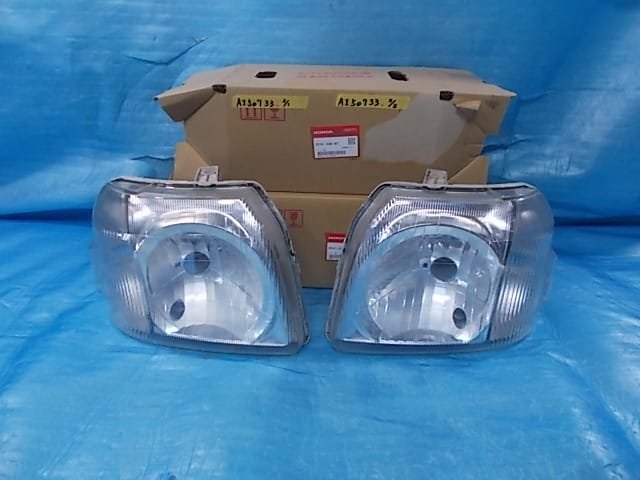 バモス HM1 / HM2 前期 ハロゲン ヘッドライト 左右セット №AI50733拍卖