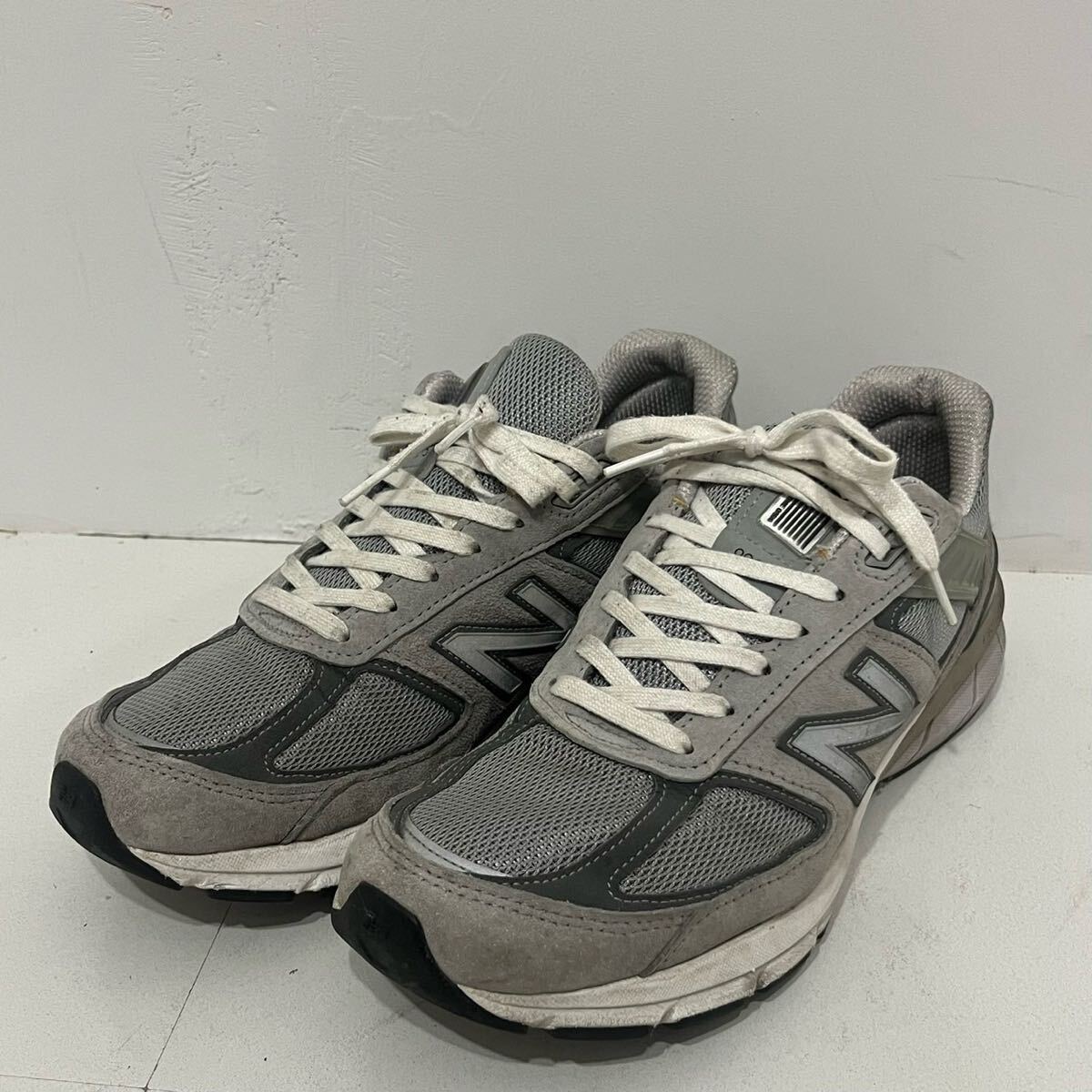 k621 NEW BALANCE アメリカ 製 990 V5 M990GL5 ultra soft スニーカー 靴 27.5cm グレー ニューバランス USA ウルトラソフト拍卖