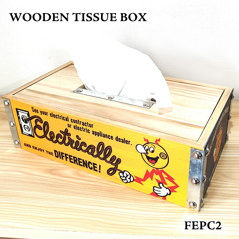 ティッシュボックス おしゃれ 木製 レディキロワット かわいい キャラクター 収納 工具入れ ガレージ 小物入れ アメリカン 雑貨 インテリア拍卖