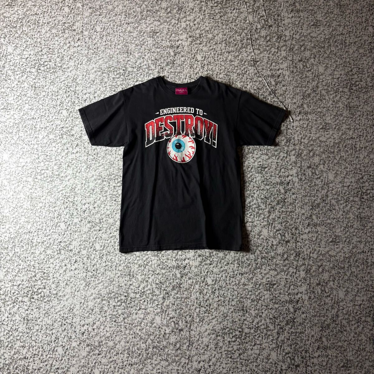 【 USA製】ミシカ キープウォッチ 目玉 プリントTシャツ スケーター ブラック Mサイズ 古着 オールドスケート拍卖