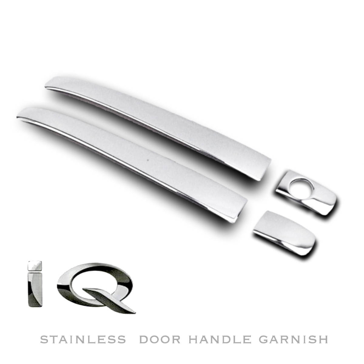トヨタ iQ ドアハンドル カバー ドアノブ ガーニッシュ 高品質ステンレス製 鏡面 クロームメッキ NGJ10 NUJ10 KGJ10 アイキュー拍卖