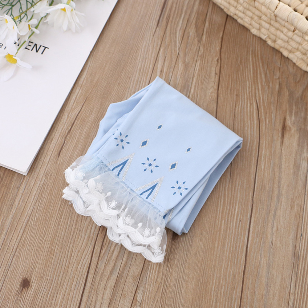 ☆ ブルー ☆ 120cm ☆ レギンス レース プリンセス キッズ レース レギンス スパッツ レース 女の子 レギンスパンツ パンツ拍卖