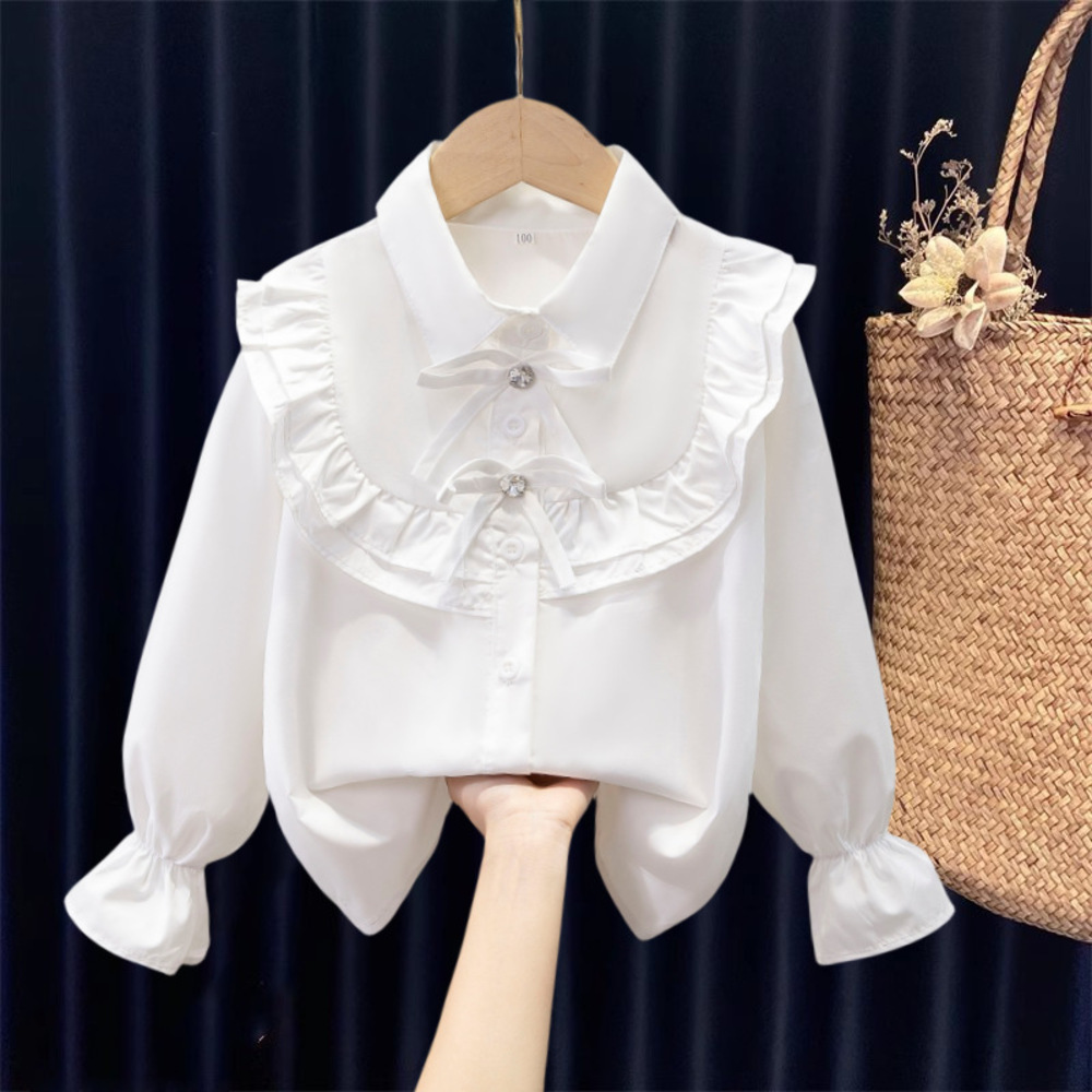 ☆ タイプB ☆ 120cm ☆ キッズブラウス レース 長袖シャツ yskid5534 フリルブラウス 女の子 シャツ ブラウス トップス拍卖