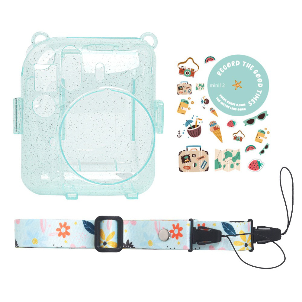 ☆ ライトグリーン ☆ インスタントカメラチェキ用クリアケース instax mini12 チェキケース インスタントカメラチェキ用 instax mini12拍卖