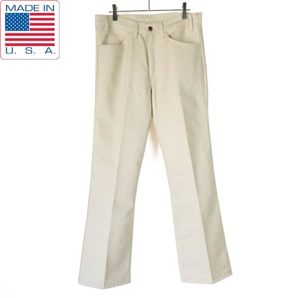 新品 80s USA製 リーバイス 517 スタプレスト カツラギ 実寸W32 L29 アイボリー系 アメリカ製 デッドストック ビンテージ D152-25-0002ZV拍卖