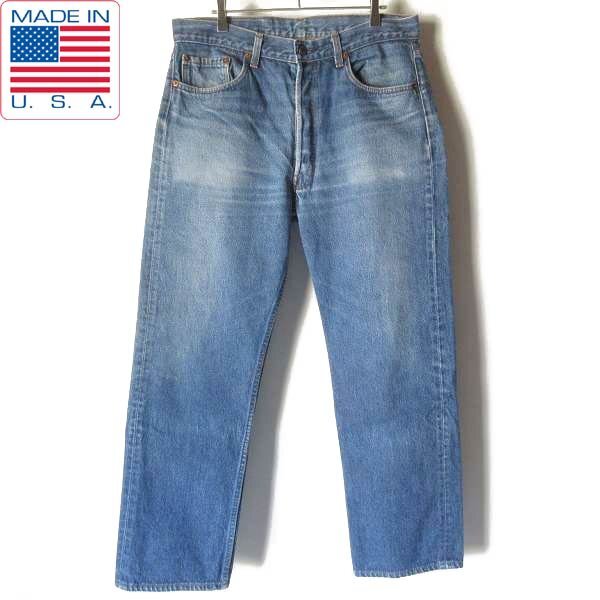 1987年製 USA製 リーバイス 501 激ヒゲ 美アタリ ジーンズ 実寸W34 L28 アメリカ製 80s ビンテージ デニム ジーパン D151-21-0025ZVWN拍卖