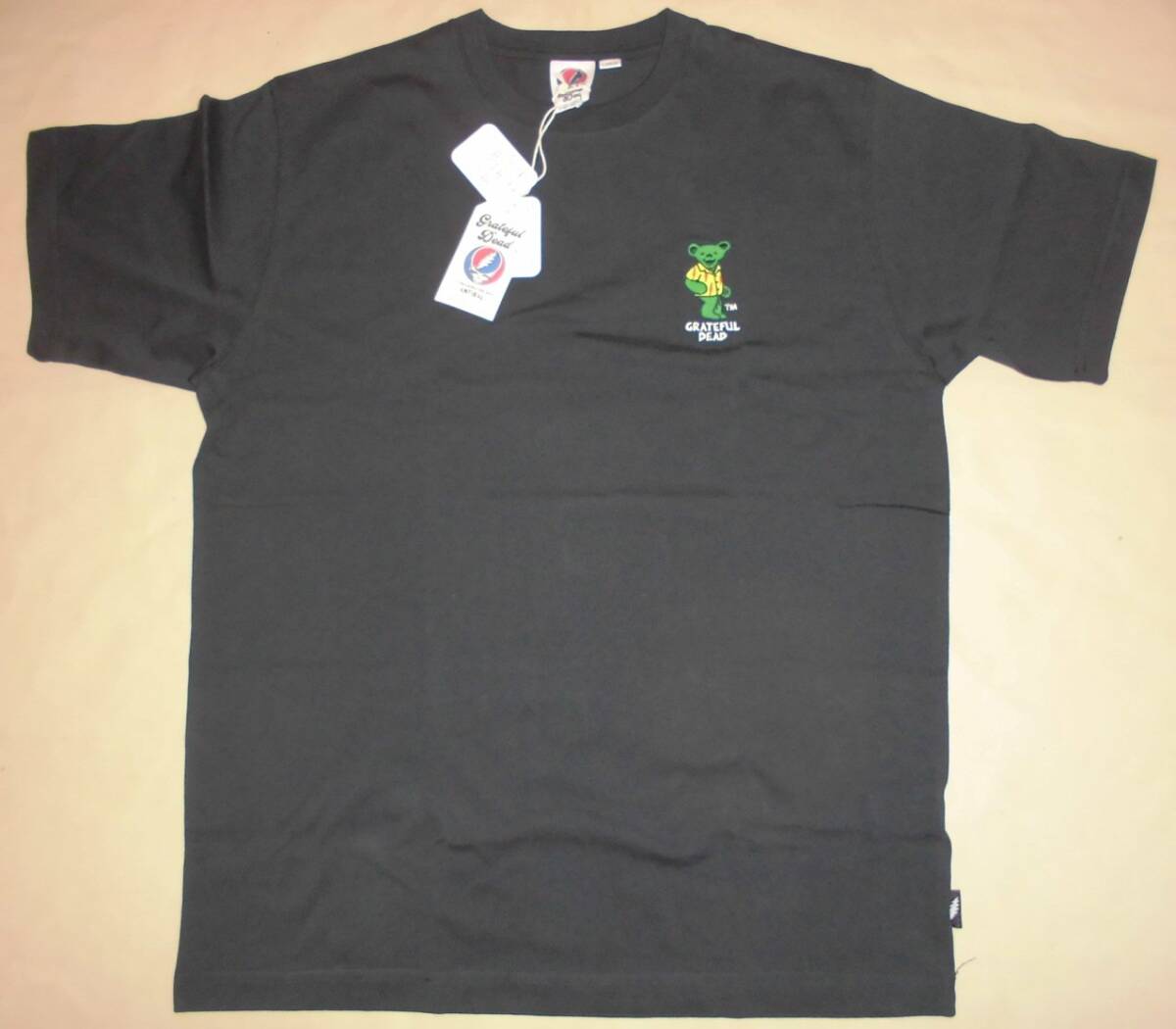 ANTIBAL×GRATEFUL DEADコラボ ベアー刺繍Tシャツ ブラックLゆうパケット便で送料無料!拍卖