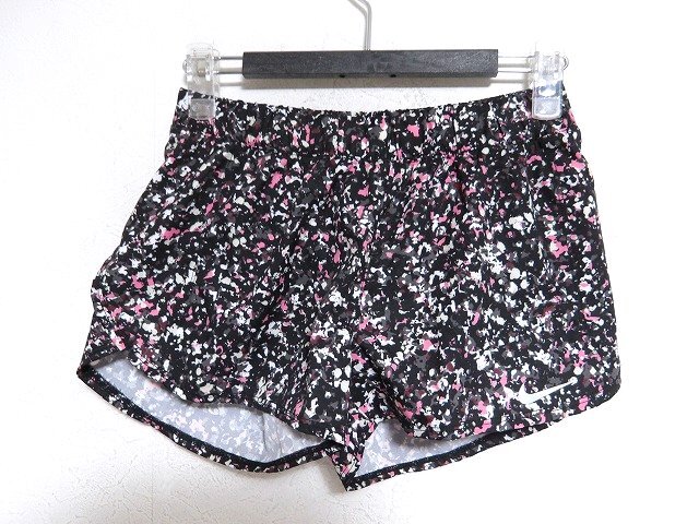 N8970:NIKE(ナイキ)スイムウェア パンツのみ/黒柄/レディースS(ホームクリーニング済み):36拍卖