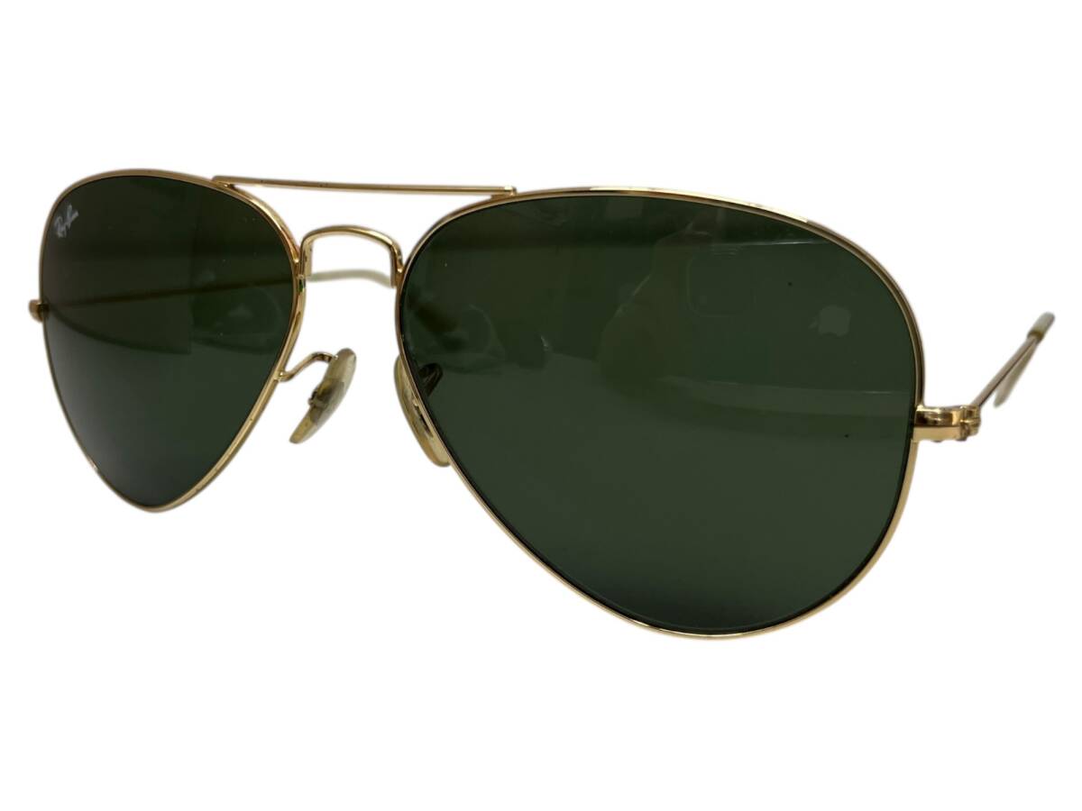 Ray-Ban (レイバン) AVIATOR CLASSIC アビアーター クラシック サングラス アリスタゴールド RB3025 ブラック メンズ/104拍卖