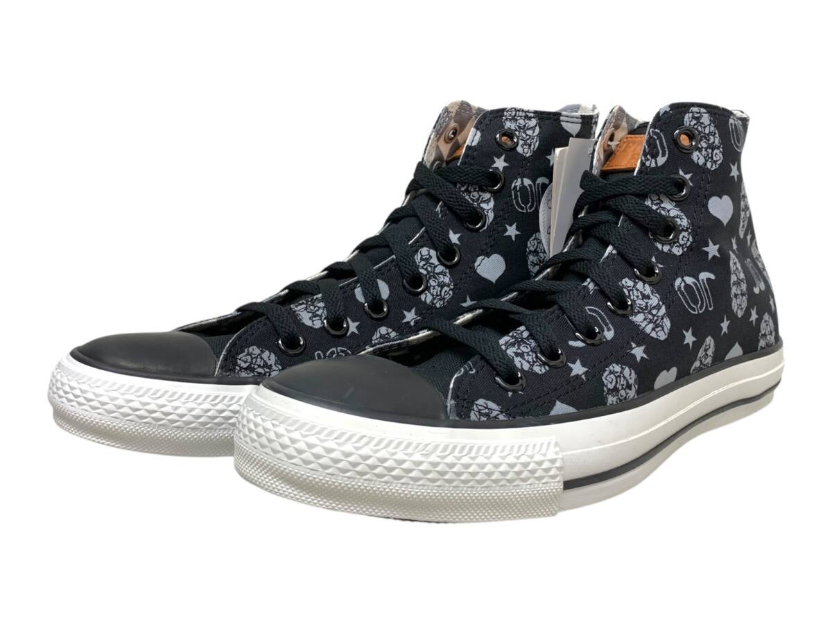CONVERSE (コンバース) ALL STAR HI オールスター ハイ スニーカー ジョジョの奇妙な冒険 1CJ112 25.5cm US7 ブラック メンズ/036拍卖