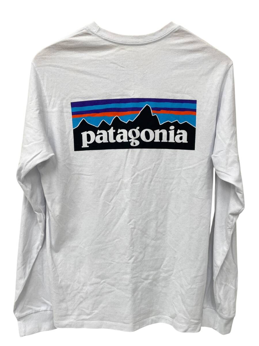 patagonia (パタゴニア) P-6ロゴ・レスポンシビリティー ロングスリーブ 長袖Tシャツ ロンT STY38518FA20 XS ホワイト メンズ/045拍卖