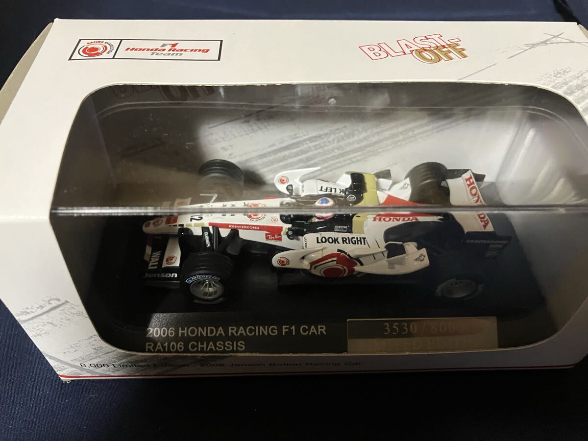 未使用 1/43 2006 HONDA RA106 Jenson Button ジェンソン・バトン Limited Edition 限定8000個 F1 Racing 検 IXO PMA ミニチャンプス Onyx拍卖