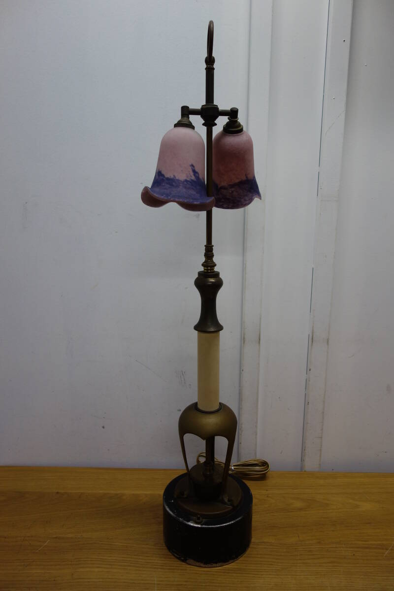 西洋 アンティーク スタンドライト 高さ87cm 照明 ビンテージ 中古 ジャンク品 管理ZI-160拍卖