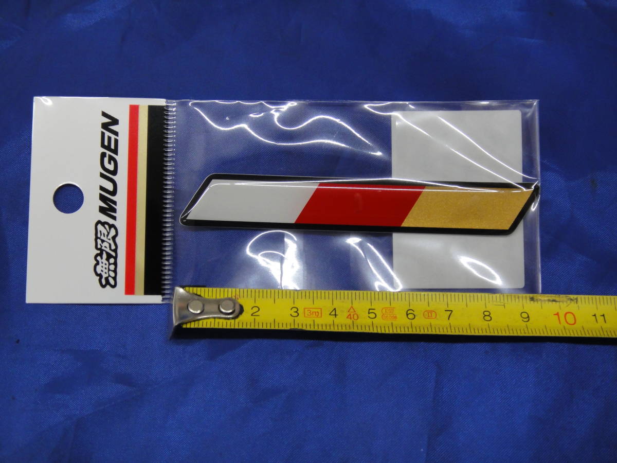 New マジ本物オーラ 無限純正品!店頭在庫!新品!無限 MUGEN 90000-YZ8-302B 無限ロゴポッティング 95×15 t=2 複数購入歓迎 送料無料(条拍卖