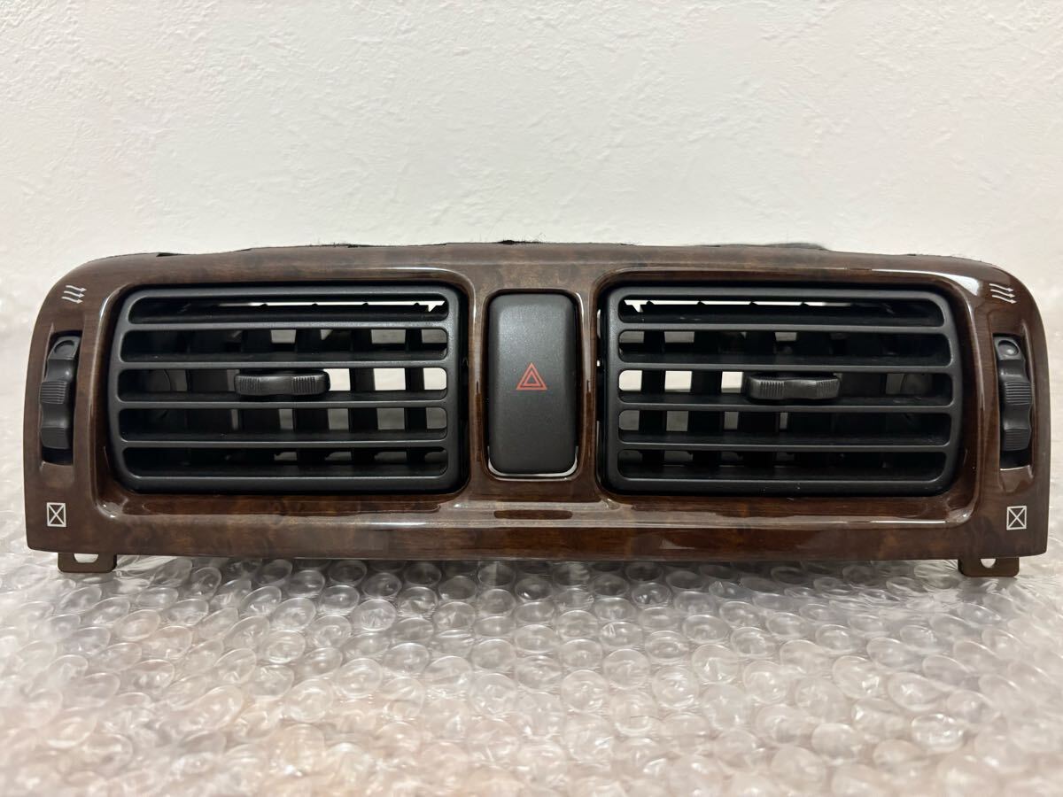 三菱 ギャラン EA1A 後期 エアコンパネル センターパネル ウッドパネル エアコン吹き出し口 ハザードスイッチ 純正品拍卖