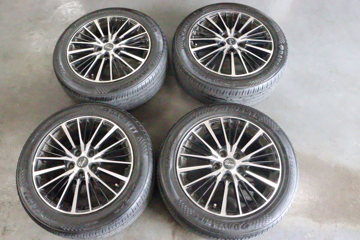 即納!1万キロ走行品 オデッセイ 17 セット 114 ホンダ 夏 アルミ 中古 北海道 札幌 215/55R17 1583拍卖