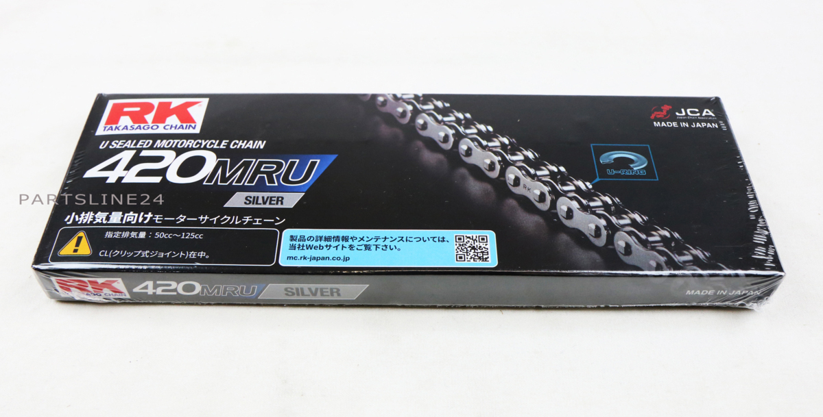 アールケー・ジャパン RKチェ-ン 420MRU-110 SILVER シルバー(SV420MRU-110)拍卖