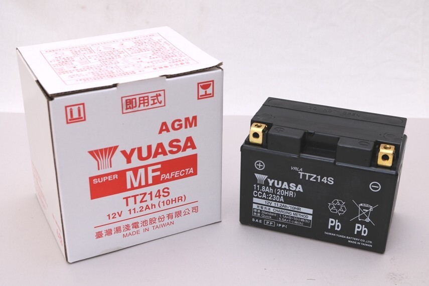 在庫有当日発送 TAIWAN YUASA 台湾ユアサ シールド型 バイク用バッテリー TTZ14S拍卖
