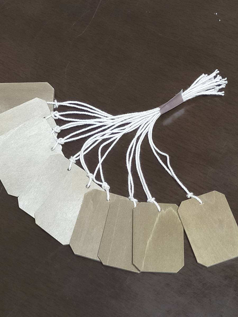 茶道具用 木札 朴製 10枚セット 拍卖