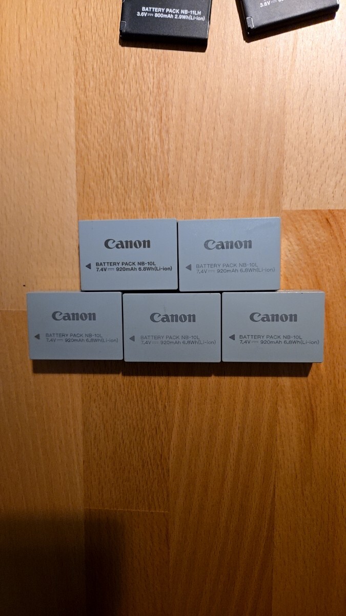 Canon NB-10L バッテリーパック 純正品 5個セット拍卖