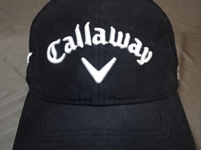 激レア USA購入【NEW ERA】製 キャロウェイ 【Callaway】【HEX BLACK TOUR】【RAZR】【ODYSSEY】ロゴ刺繍入り キャップ ブラック 中古良品拍卖