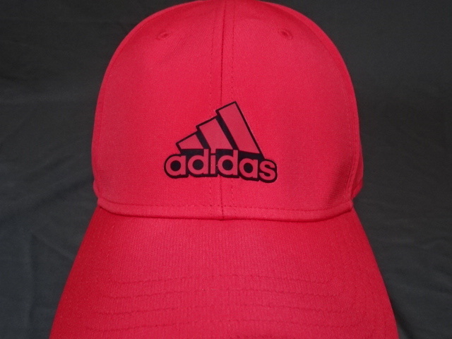 ◆ 激レア USA購入 アディダス【adidas】製 【AEROREADY】 シンプルなデザイン ロゴマーク付 キャップ レッド 中古良品 ◆拍卖