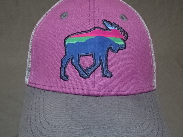 ◆ 激レア USA購入 大自然の宝庫 アラスカ【ALASKA】ヘラジカ ロゴ刺繍入り メッシュキャップ 中古良品 ◆拍卖