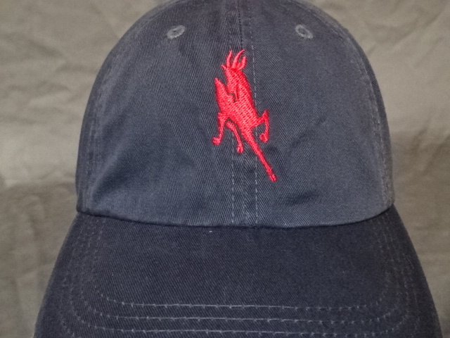 激レア USA購入 アメリカ企業モノ アラスカ州 コーヒーショップ 【KALADI BROS. COFFEE CO.】 ロゴ刺繍入り キャップ ネイビー 中古品拍卖