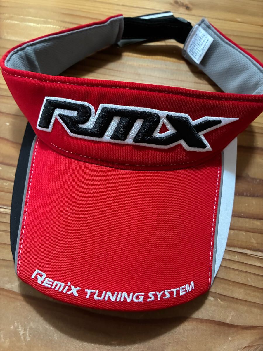 RMX ゴルフサンバイザー 新品未使用 定価3000円 YAMAHA サンバイザー 帽子 GOLF ゴルフウェア 赤 レッド タグ付き拍卖